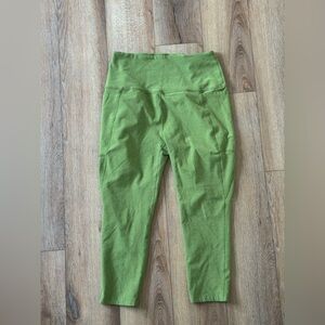 Beyond Yoga Spacedye Cropped Leggings 💚 Green Buttery Soft Pocket Pants | XL
